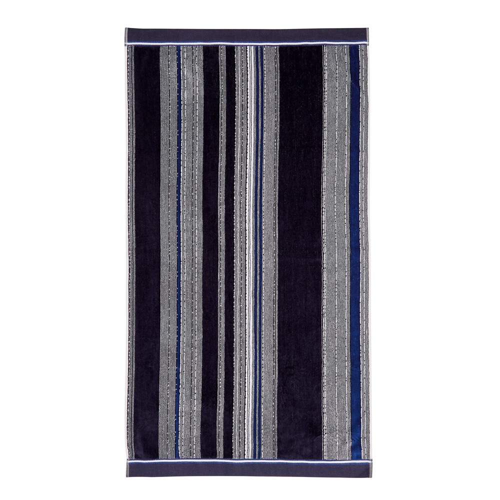 Imara Bath Mat by Bedeck of Belfast in Navy Blue